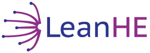 Lean in Higher Education Logo, linked to the webpage